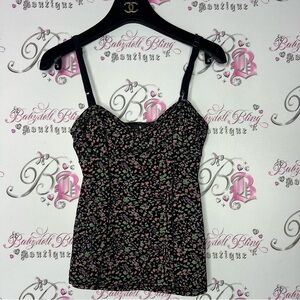 Talula tank top bustier corset style multi color polka dot black green purple